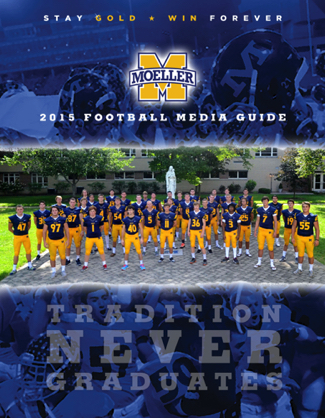 I've been working with Moeller High School on their athletic media guides for several years. A couple of guides have won national awards.
